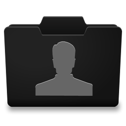 Black Grey Users Icon 256x256 png